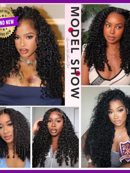 13x6 Lace Front Human Hair Wig 280 Density Deep Curly 26 Inch main image 4